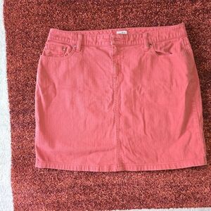 L.L. Bean Pink Mini Skirt Size 14